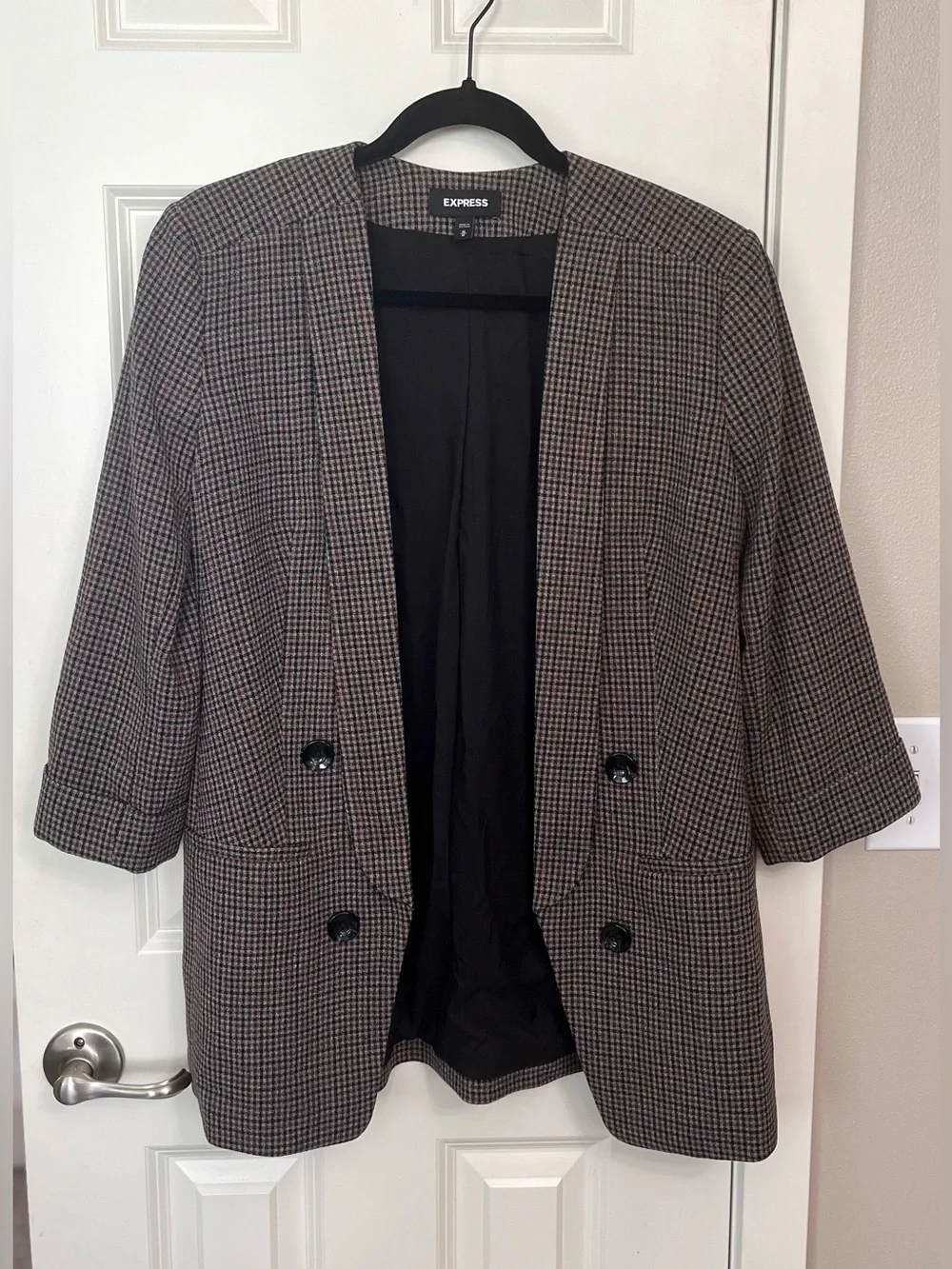 Express Checked Blazer